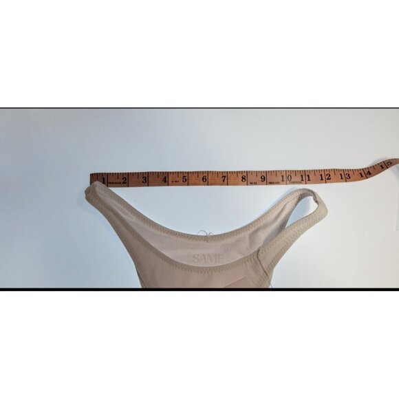 SAME Los Angeles Bottom Swim  Womens High Rise 90s Small Faux Suede White - Picture 6 of 7